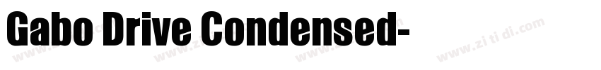 Gabo Drive Condensed字体转换
